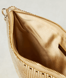Callie Mini embellished clutch in gold