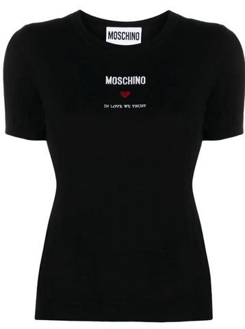 logo-embroidered black top