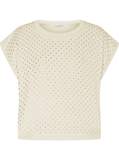 rhinestone-embellished cotton T-shirt