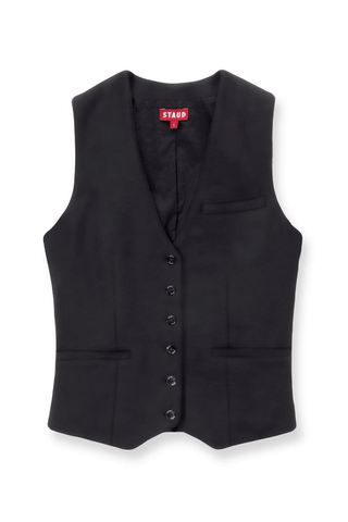 brett vest black