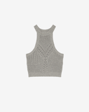 Firoza crochet grey top