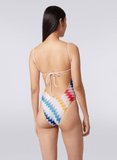 Zigzag one-piece swimsuit