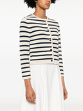 striped cotton cardigan