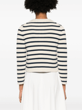 striped cotton cardigan