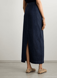 Denim maxi skirt