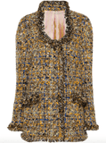 fringed bouclé jacket