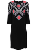 paisley-print cady midi dress