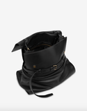 Tie me jumbo bag in black