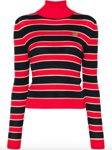 striped lurex sweater