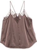 Berwyn top in taupe brown