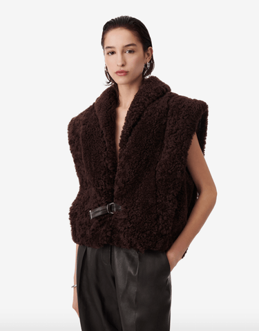 Midaos sheepskin gillet