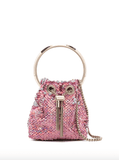 Pink micro Bon Bon bucket bag