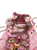 Pink micro Bon Bon bucket bag