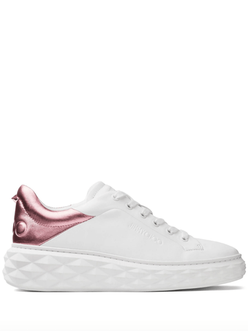 Diamond Maxi metallic-effect sneakers