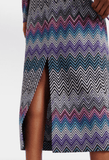 zigzag-woven midi dress