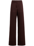 Geometric-patterned trousers