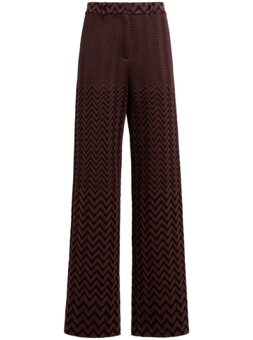 Geometric-patterned trousers