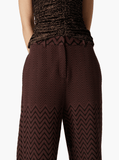 Geometric-patterned trousers