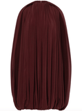 Burgundy cape minidress