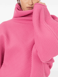 Pink ribbed jumper