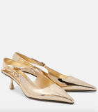 Amel 50 metallic gold slingback pumps