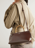 Goji bamboo leather tote in brown