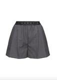 Grey wool shorts with Marni Symbol