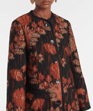 Floral printed coat