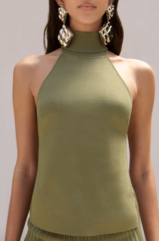 Wake Knit Top in green