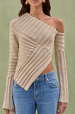 Jaidan knit beige top