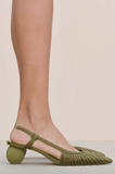 Alia sling back in green