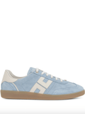 Blue suede sneakers