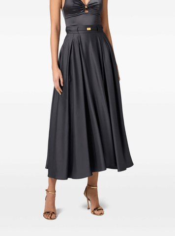 Dark grey circle skirt