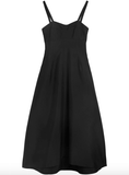 bustier-style midi dress