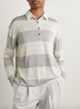 Striped cotton-blend shirt