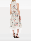 floral-print halterneck dress