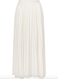 Pleated midi skirt