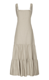 Cartao Postal Linen Maxi Dress