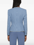 tweed jacket in blue