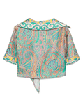 paisley-print beach cover up