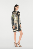 Long Shirt With Zebra And Snake Print