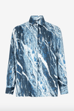 Marble-Print Shirt