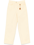 garment-dyed jeans in yellow