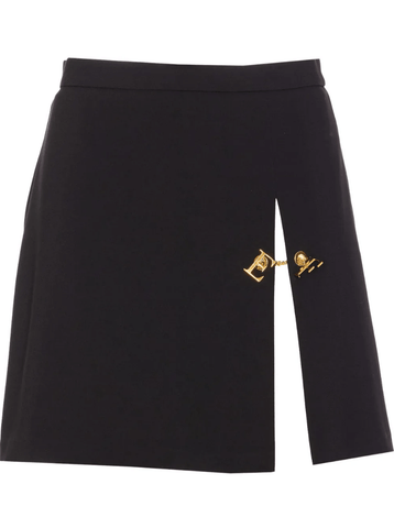 logo lettering mini skirt