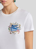 Pegaso-embroidered T-shirt