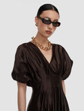 Nova Silk Linen Blend Dress