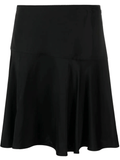 high-waisted A-line skirt