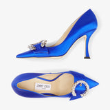 90mm Melva mules in blue