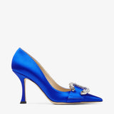 90mm Melva mules in blue